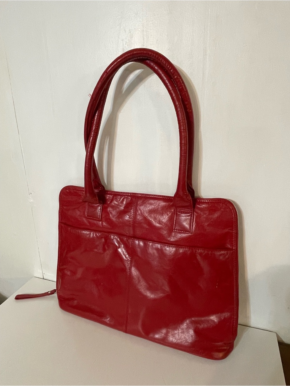Latico Full Zip Bag in Red